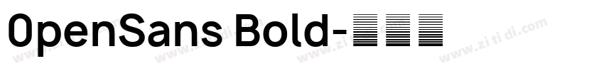 0penSans Bold字体转换